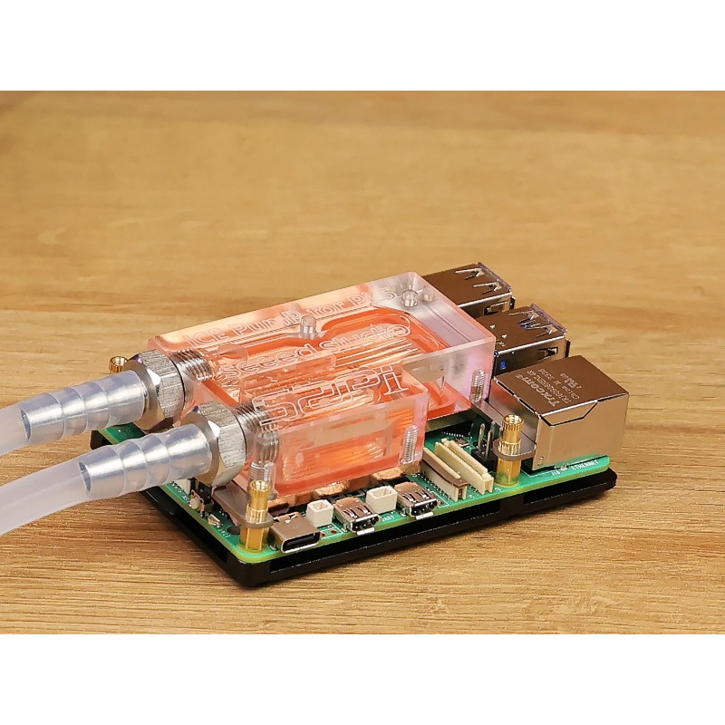 Raspberry Pi Water Cooling Kit - Ультратонкий водяной блок для процессора Raspberry